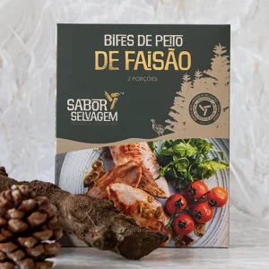 Bifes de peito de faisão